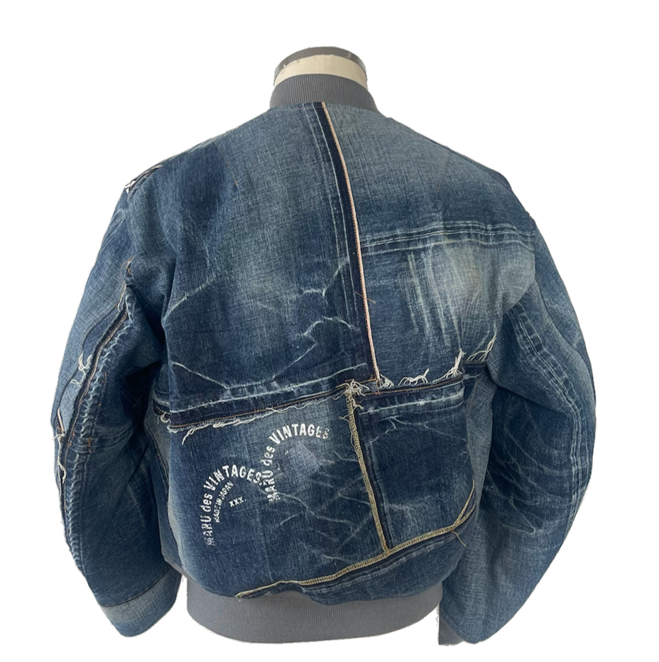 202 [MA-1] 12.68oz:Selvedge cotton 100%:Deconstructed denim