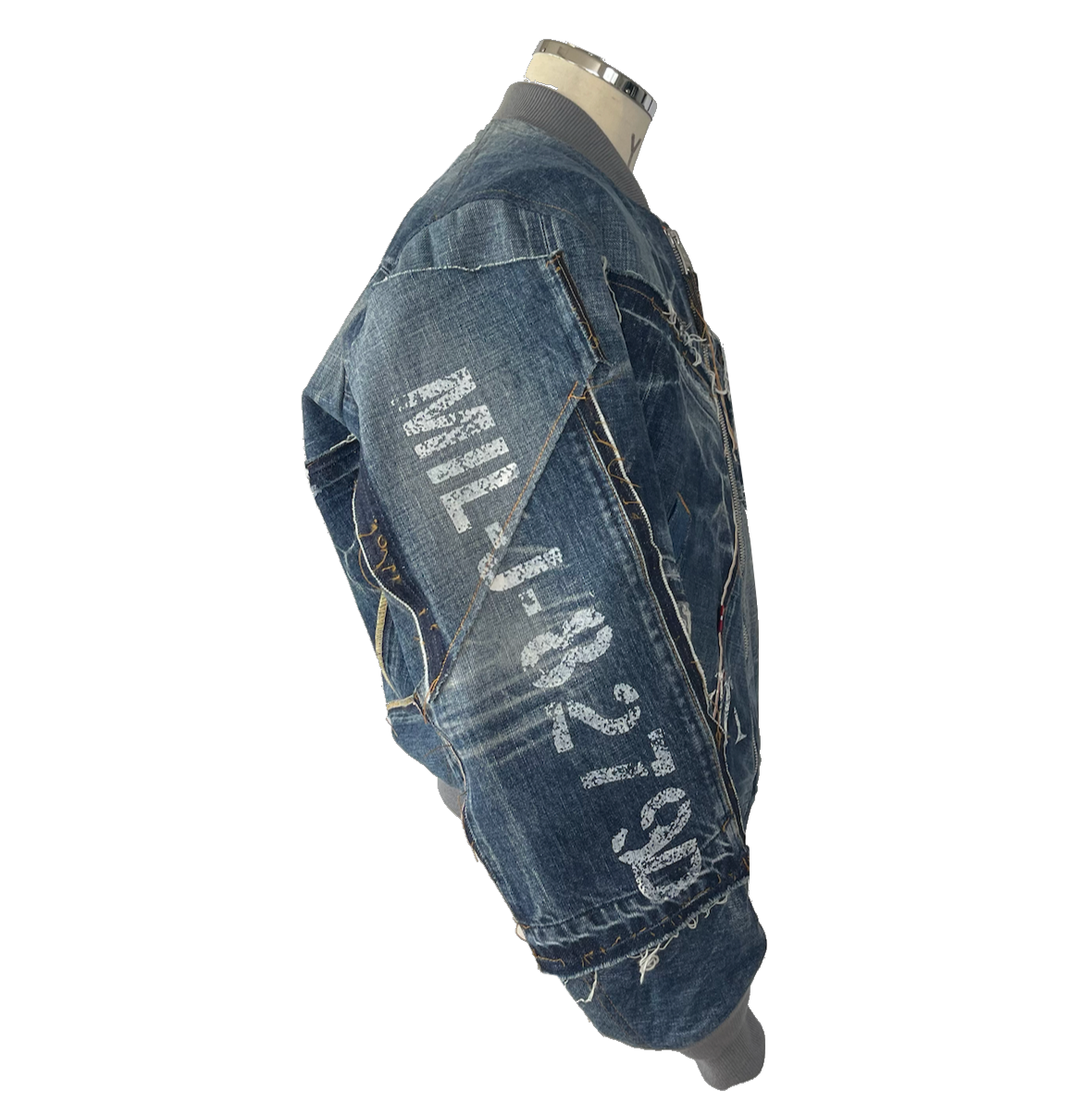 202 [MA-1] 12.68oz:Selvedge cotton 100%:Deconstructed denim